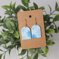 Blue Pastel Floral Earrings