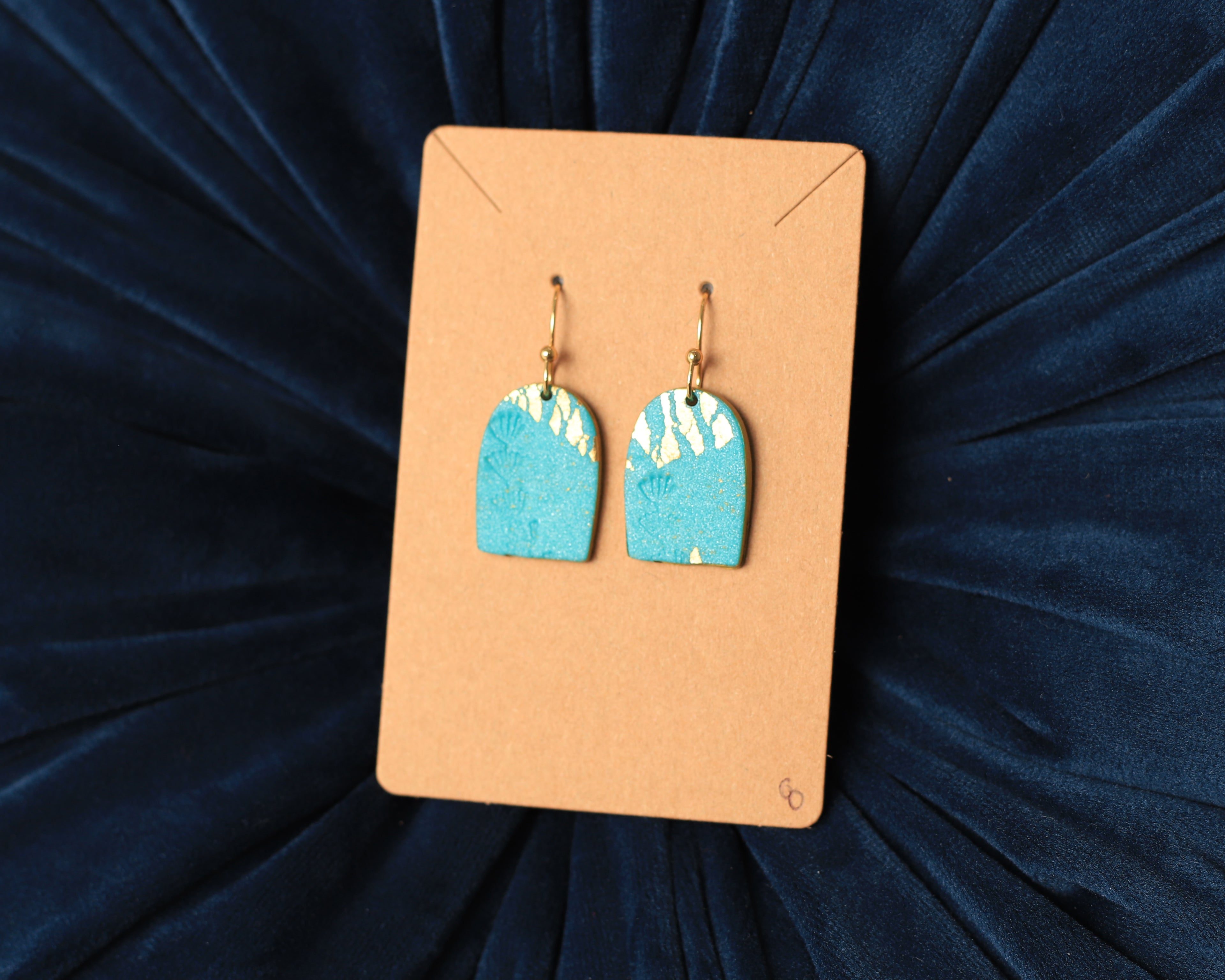 Blue Arches with Gold Leaf Details