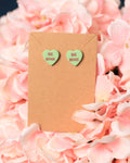 Green Be Mine Sweetheart Studs