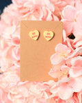 Light Orange Be Mine Sweetheart Studs