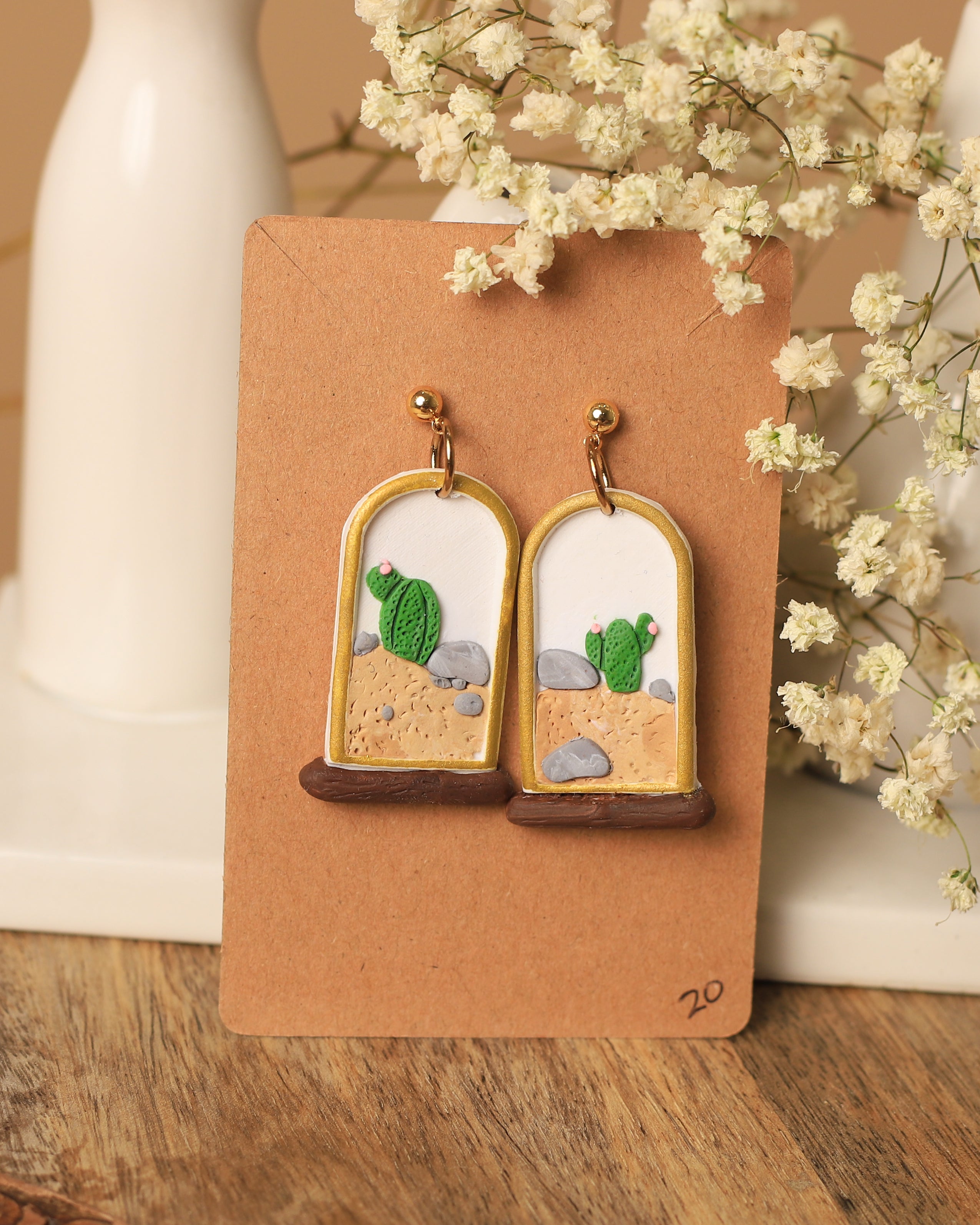 Rounded Terrarium Earrings