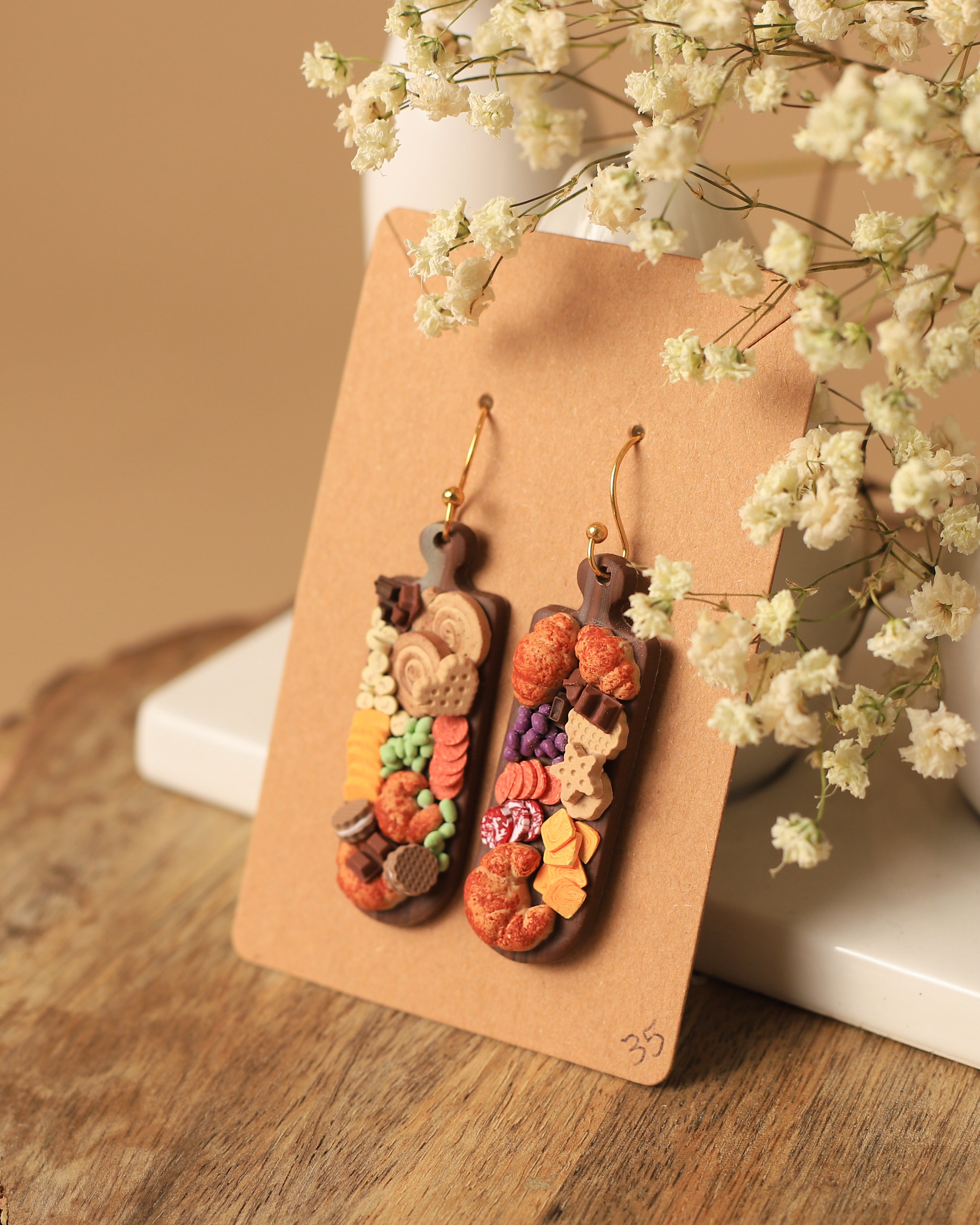 Long Board Charcuterie Earrings